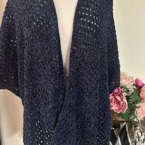 Navy Blue Women's Sweater kimono